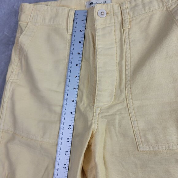 Madewell Yellow Griff Fatigue Women's Straight Leg Pants | Size 27 - Picture 9 of 11